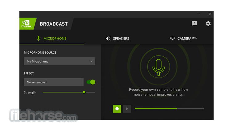 NVIDIA Broadcast 畫面截圖 1