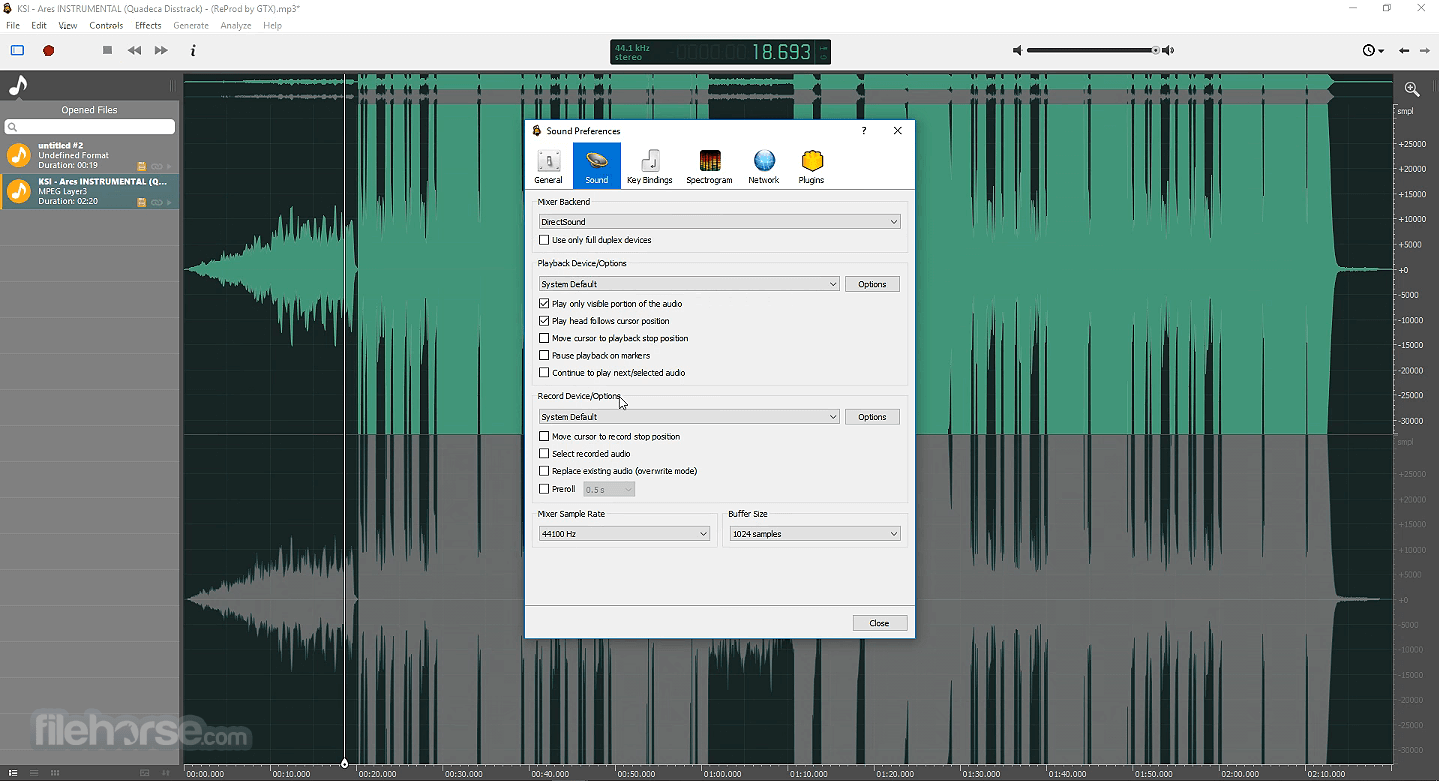 Ocenaudio 畫面截圖 4