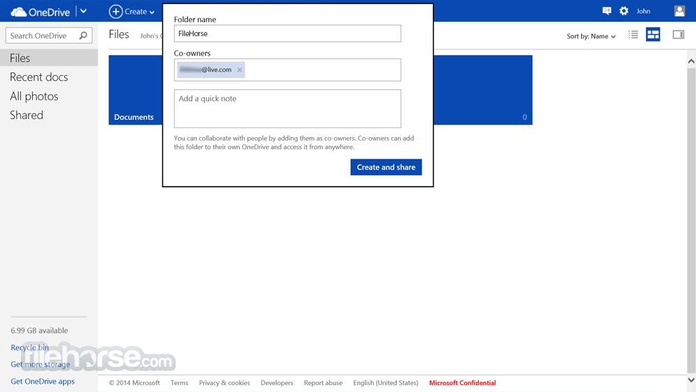 OneDrive 畫面截圖 3