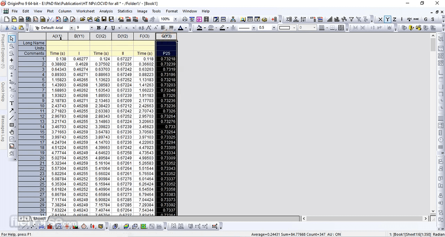 OriginPro - Data Analysis and Graphing Software 畫面截圖 1
