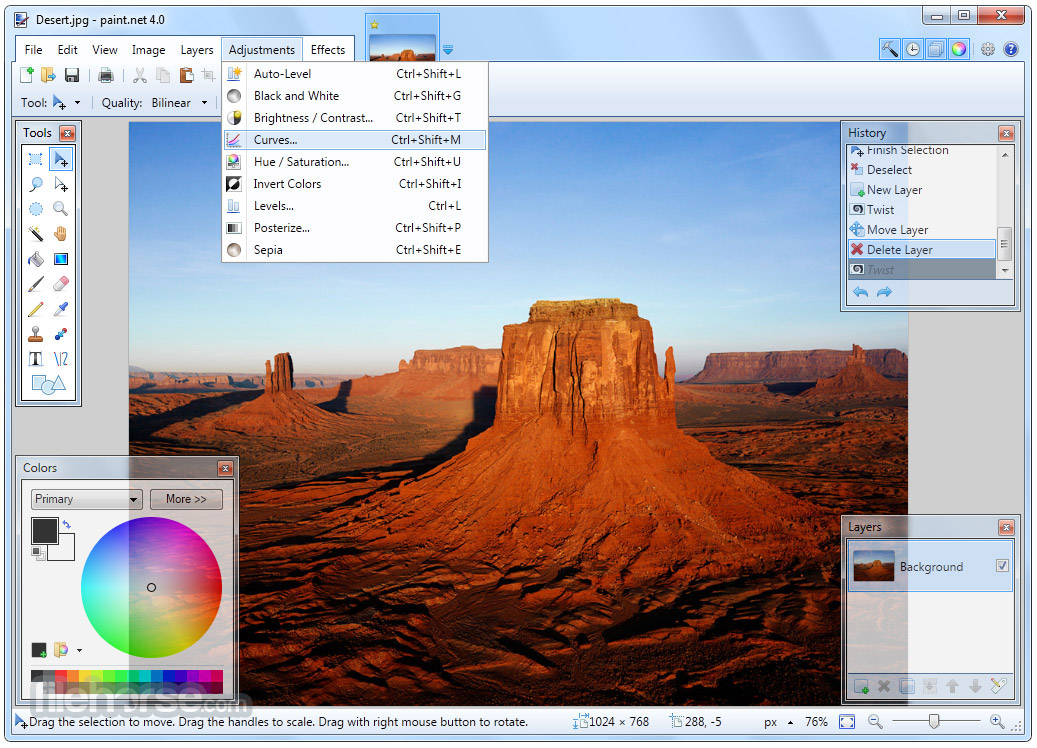 Paint.NET 畫面截圖 2