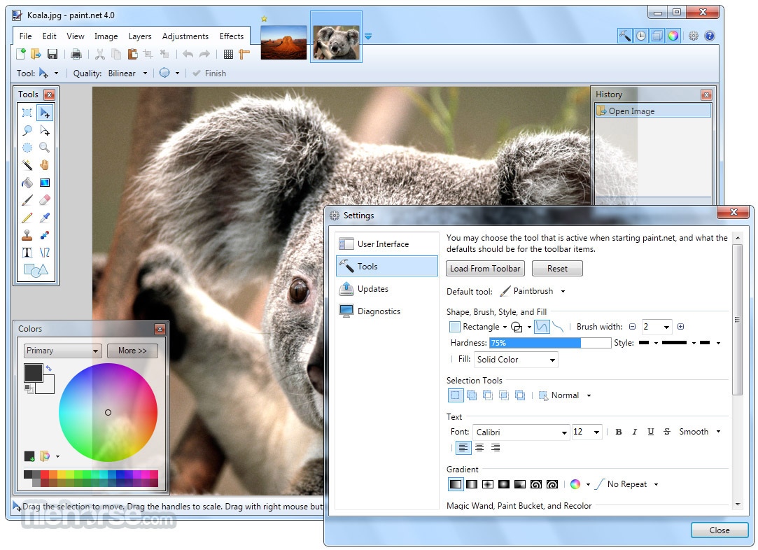 Paint.NET 畫面截圖 3