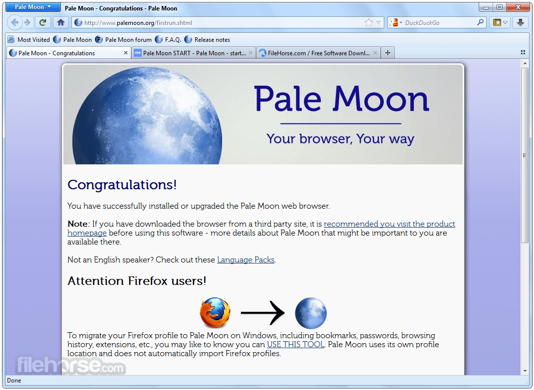 Pale Moon 34.3.2 (32-bit) 畫面截圖 1