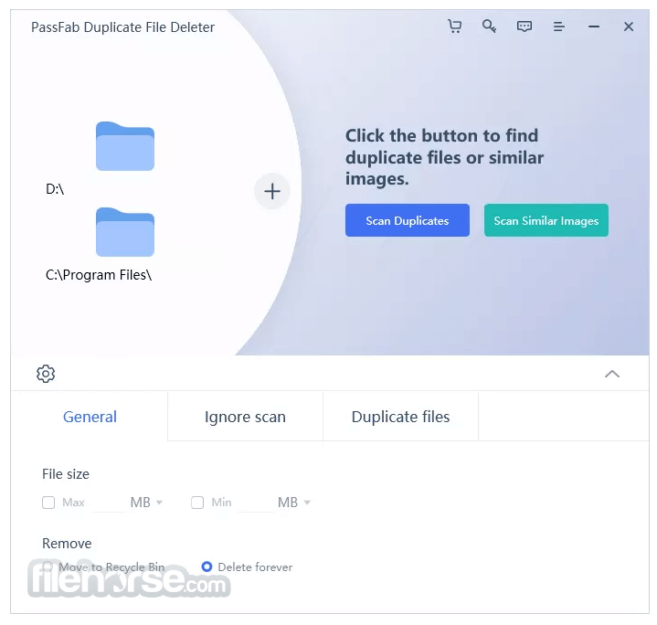 PassFab Duplicate File Deleter 畫面截圖 1