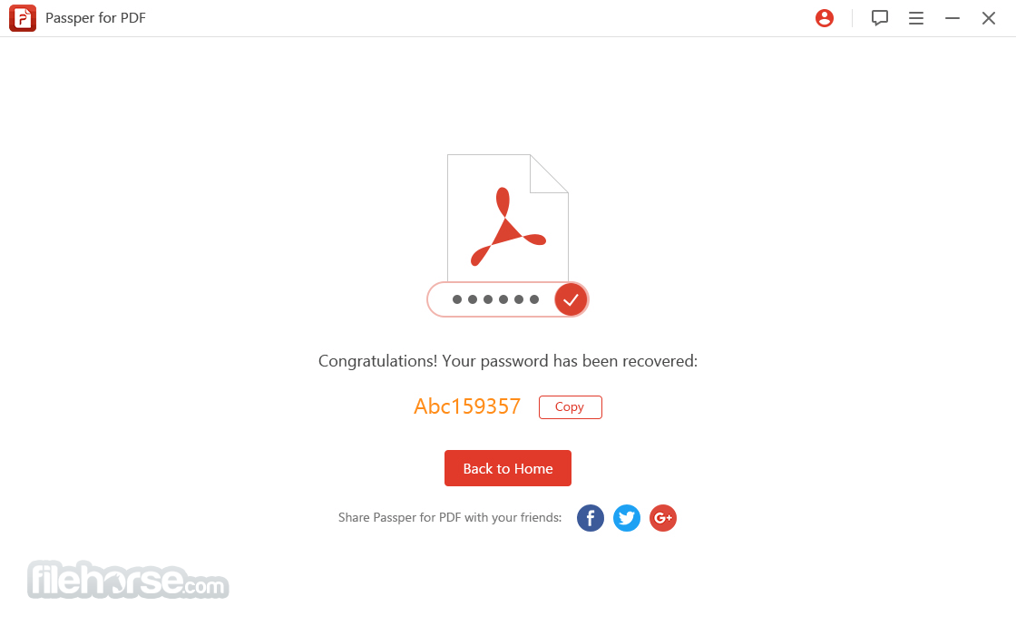 Passper for PDF 畫面截圖 3
