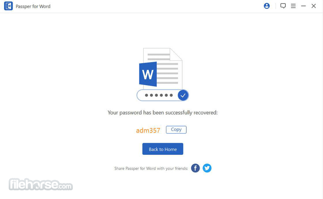 Passper for Word 畫面截圖 3