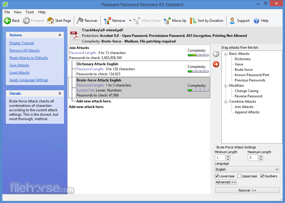 Passware Password Recovery Kit Standard 畫面截圖 3
