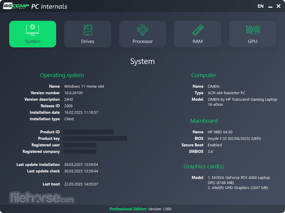 PC Internals 畫面截圖 1