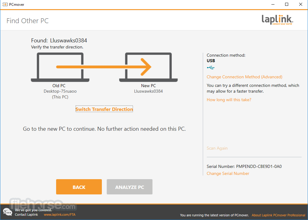 PCmover Professional 畫面截圖 2