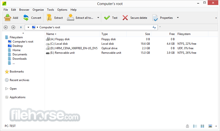 PeaZip 11.2.0 (64-bit) 畫面截圖 1