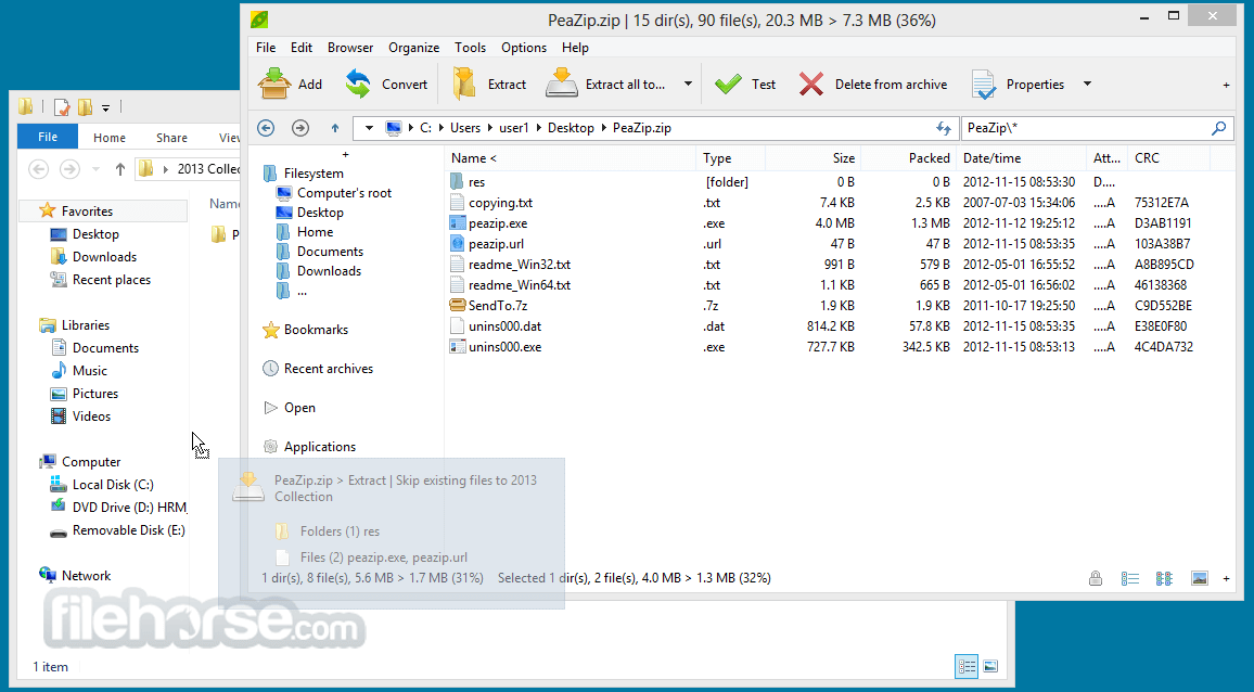 PeaZip 11.2.0 (64-bit) 畫面截圖 5
