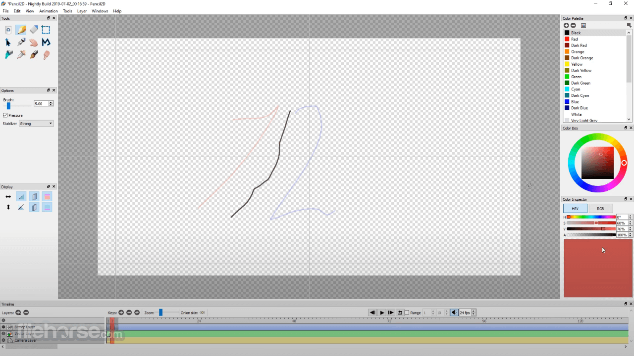 Pencil2D Animation 0.7.2 (32-bit) 畫面截圖 1