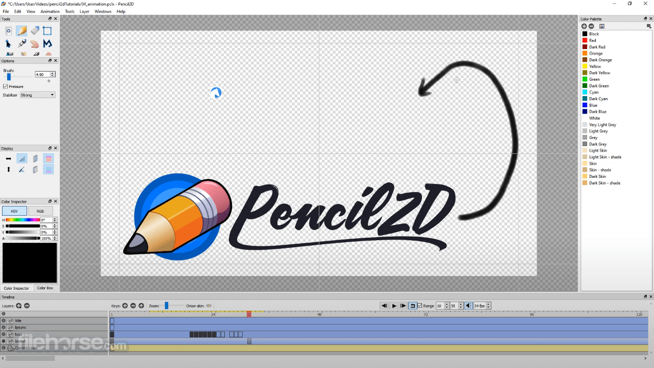 Pencil2D Animation 0.7.2 (32-bit) 畫面截圖 4