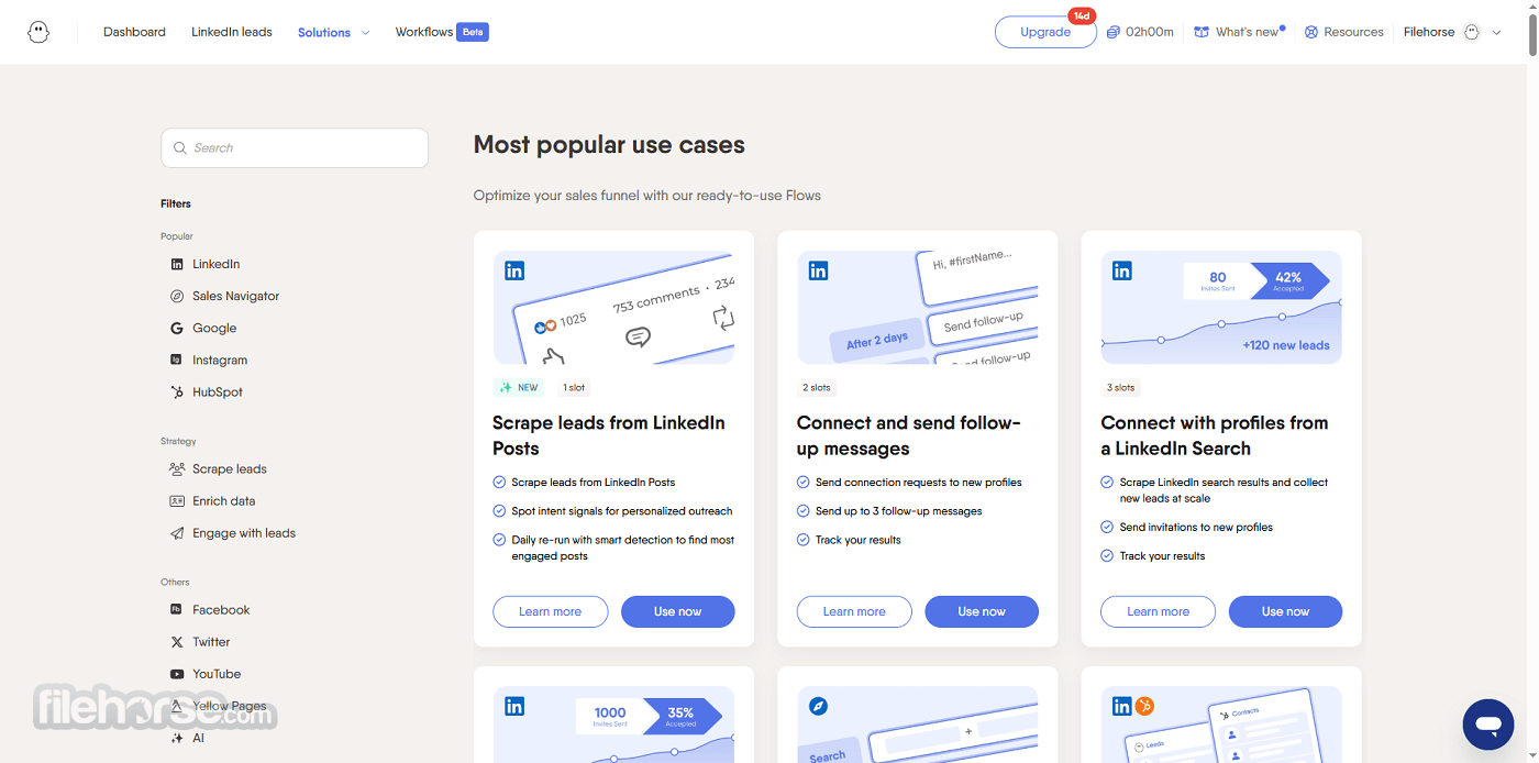 PhantomBuster - Cloud-based Automation Tool 畫面截圖 1