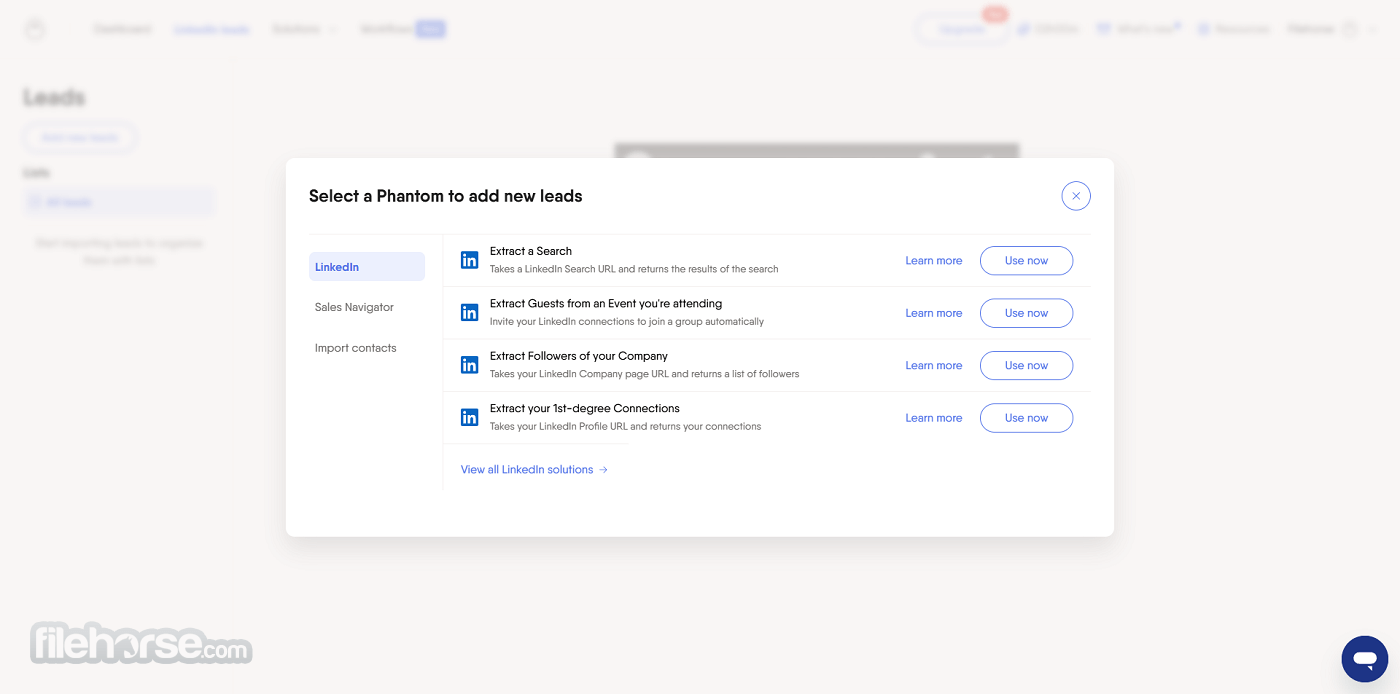 PhantomBuster - Cloud-based Automation Tool 畫面截圖 4