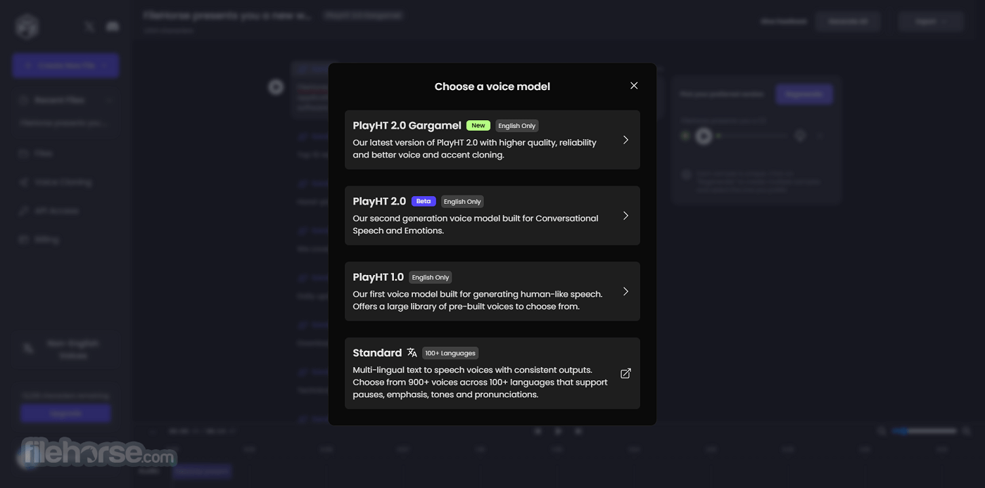 PlayHT - AI Voice Generator 畫面截圖 1