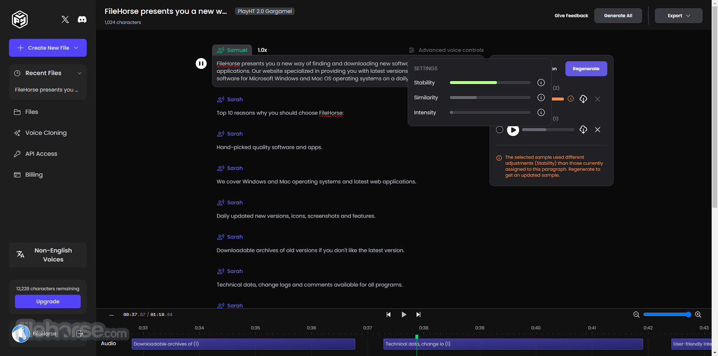 PlayHT - AI Voice Generator 畫面截圖 4