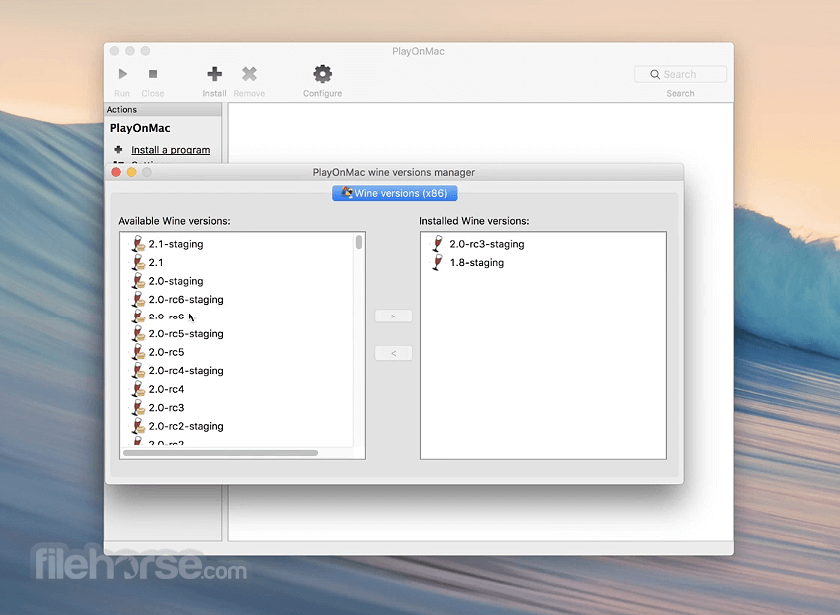 PlayOnMac 畫面截圖 1