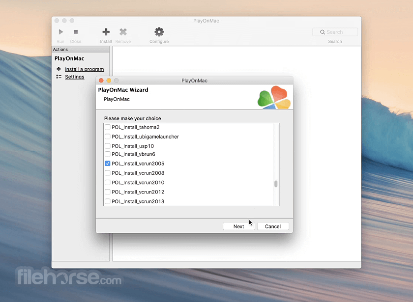 PlayOnMac 畫面截圖 2