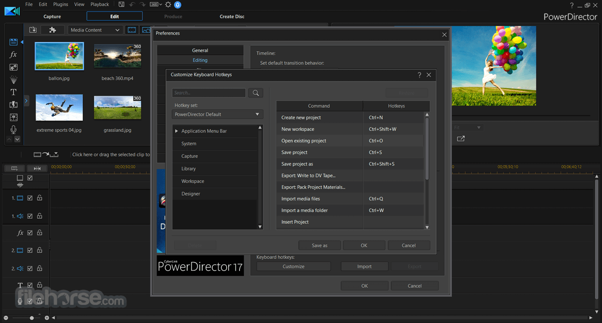 PowerDirector 畫面截圖 5
