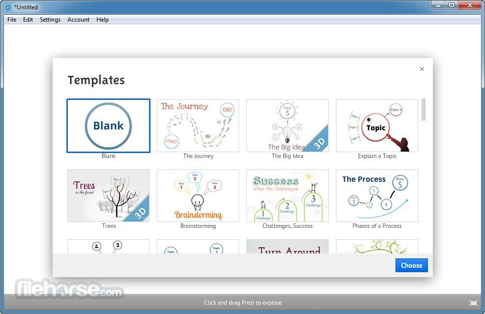 Prezi for Desktop 畫面截圖 1