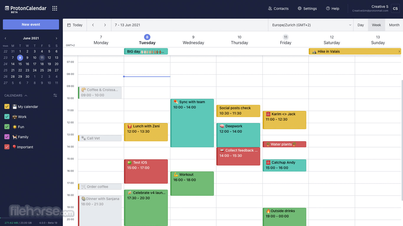 ProtonMail 畫面截圖 4