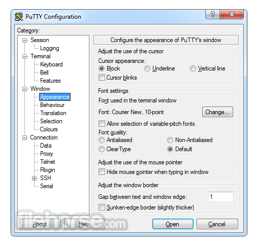 PuTTY Portable 畫面截圖 3
