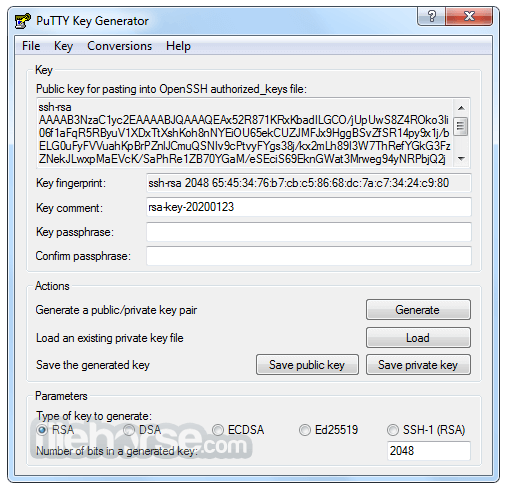PuTTYgen 0.84 (64-bit) 畫面截圖 3