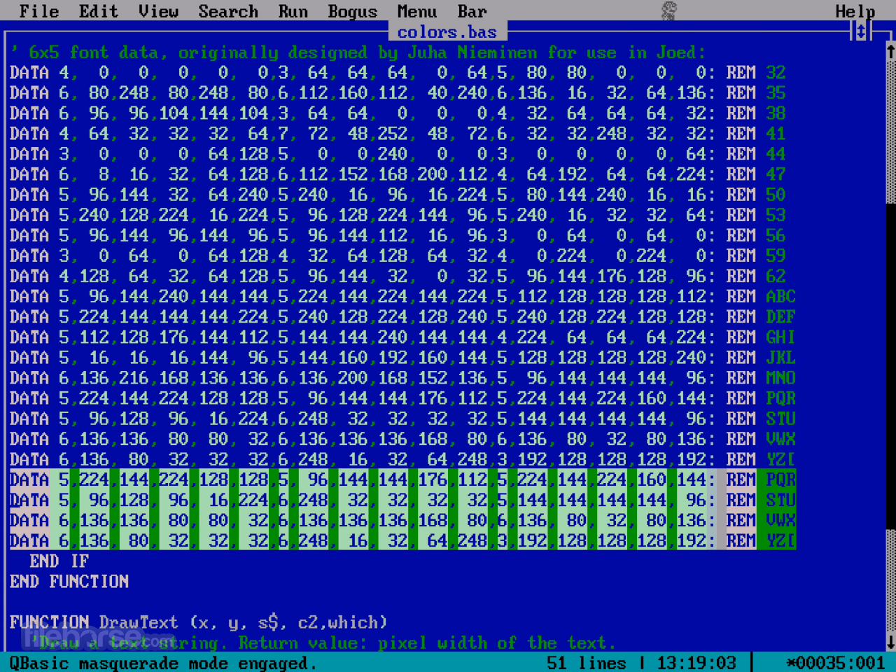 QBasic 畫面截圖 2