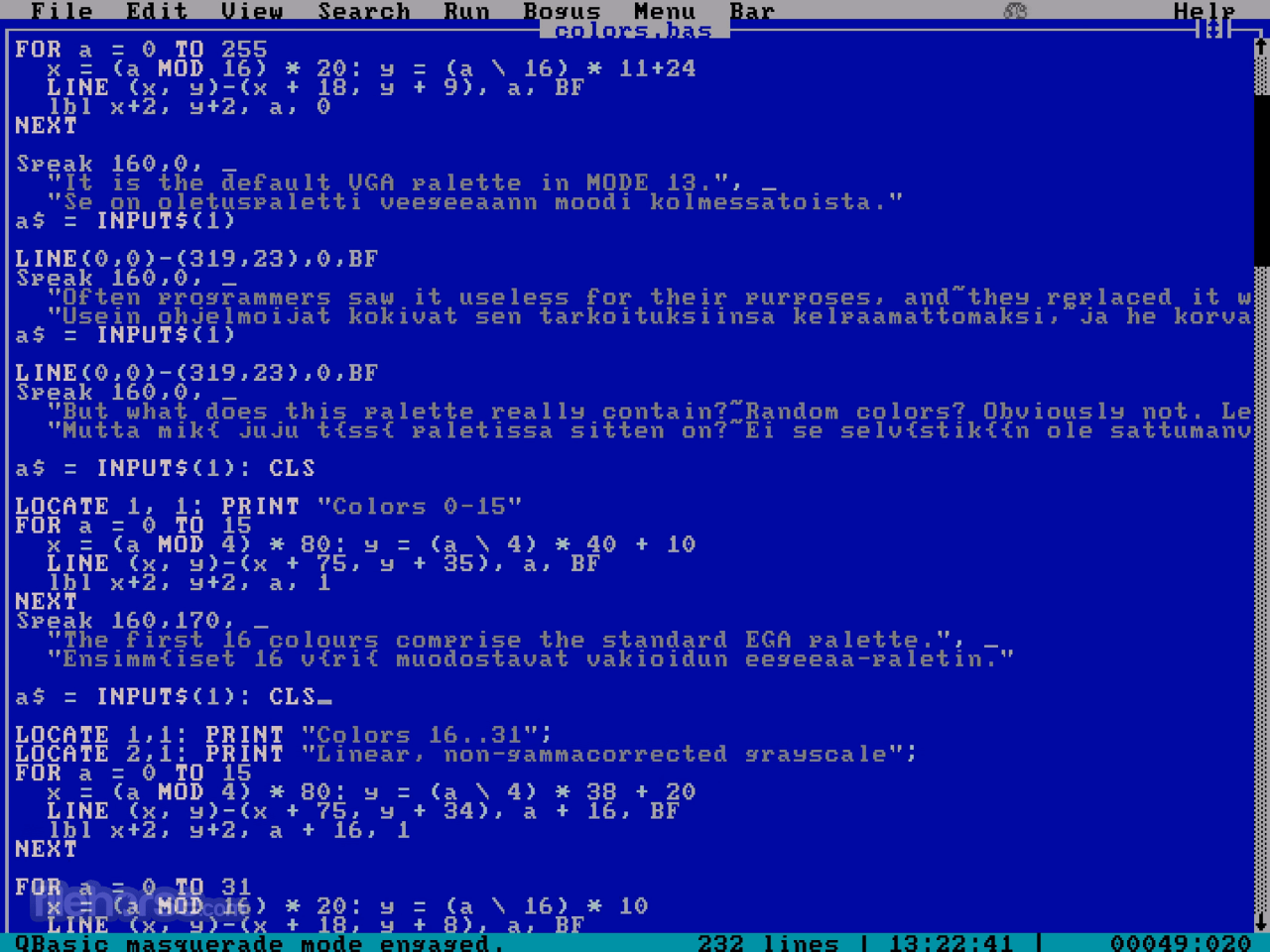 QBasic 畫面截圖 3