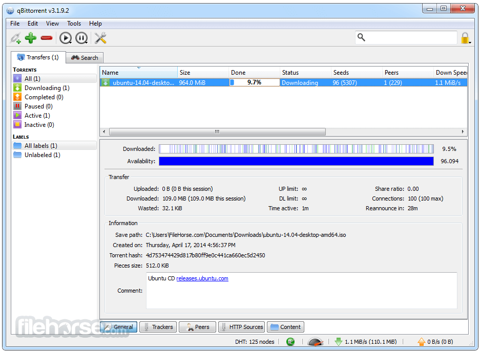 qBittorrent 5.2.3 (64-bit) 畫面截圖 2