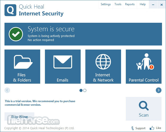 Quick Heal Internet Security 畫面截圖 1