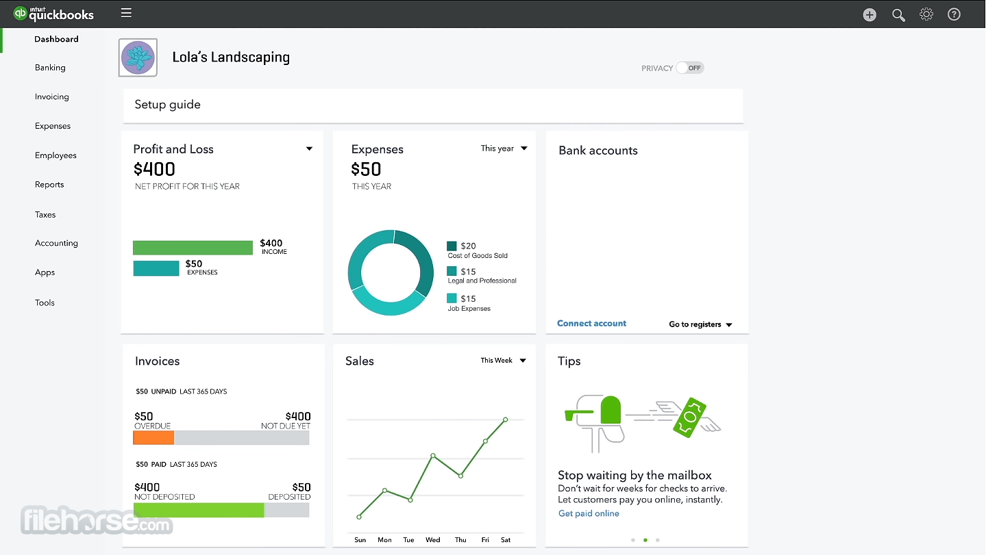 QuickBooks Online - Accounting Software 畫面截圖 1
