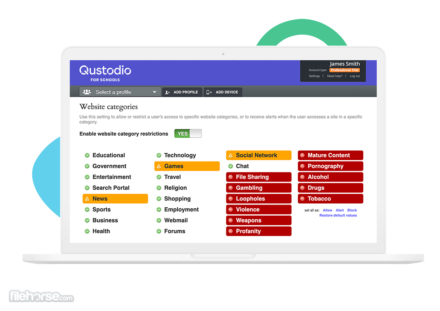 Qustodio 畫面截圖 4