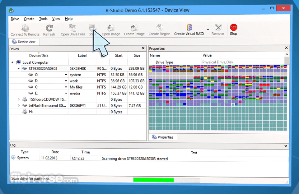R-Studio 9.5 build 畫面截圖 1