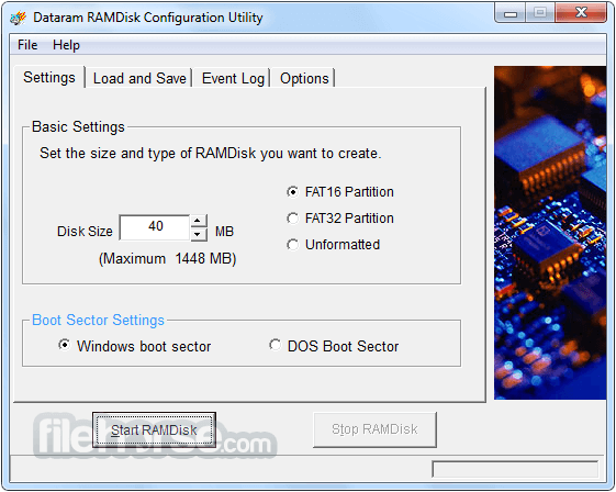 RAMDisk 4.4.0 RC 畫面截圖 1