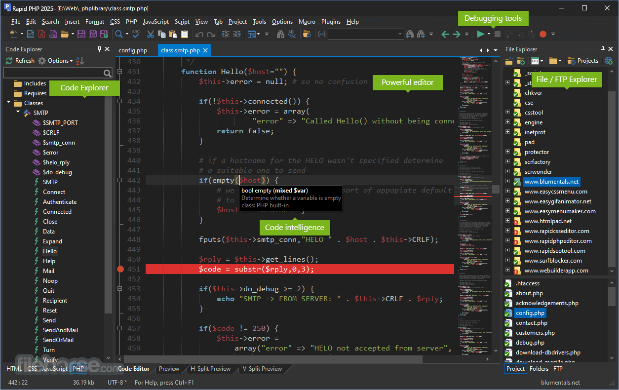 Rapid PHP Editor 2025 畫面截圖 1