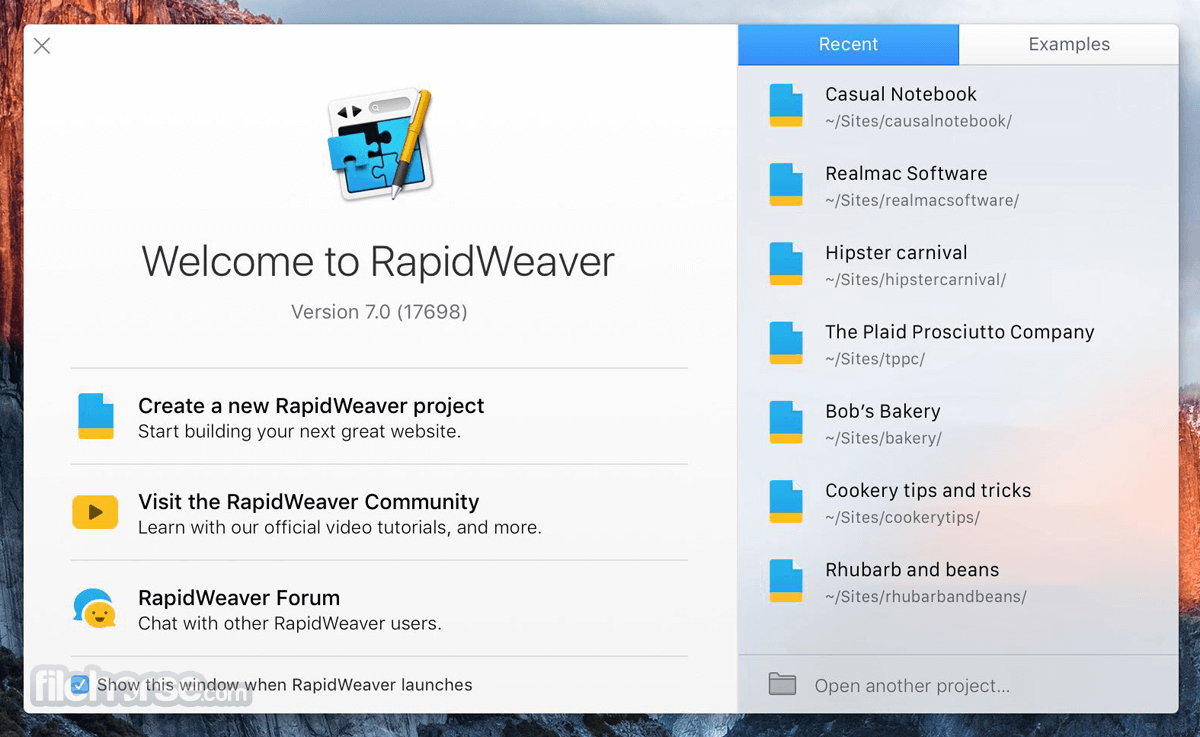 RapidWeaver 畫面截圖 1