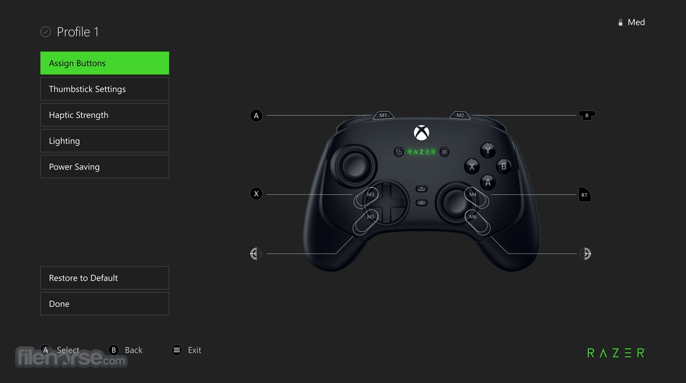 Razer Controller Setup For Xbox 畫面截圖 1