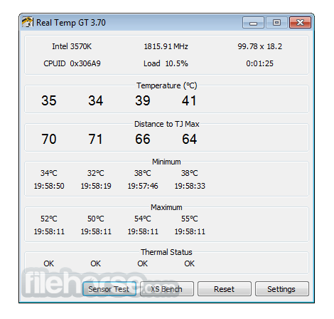 Real Temp 畫面截圖 1