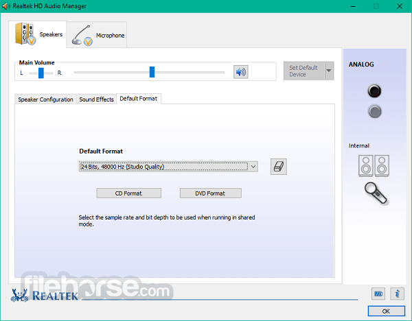 Realtek High Definition Audio 2.82 (32-bit) 畫面截圖 3