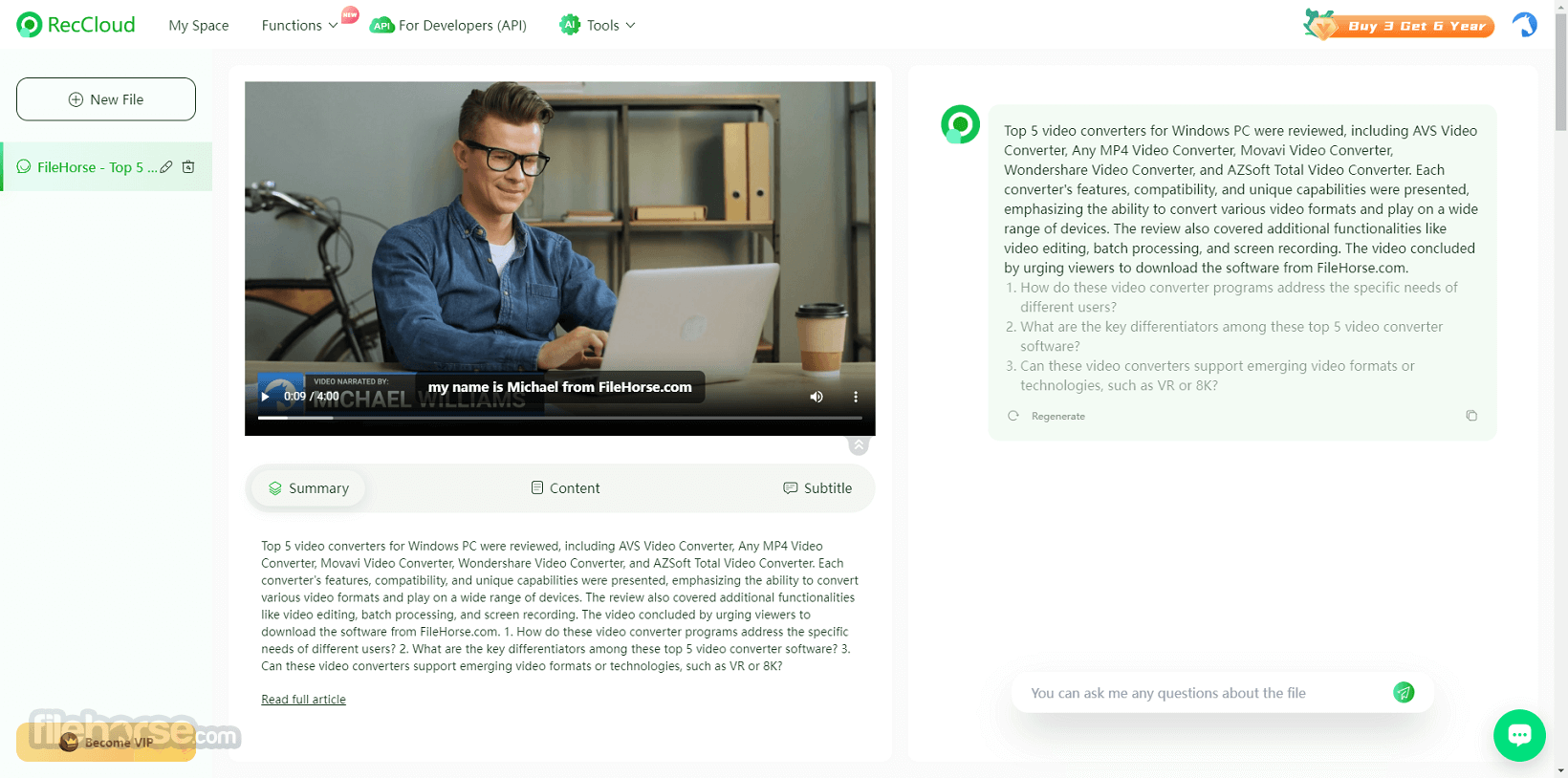 RecCloud - AI Video Creation Platform 畫面截圖 1