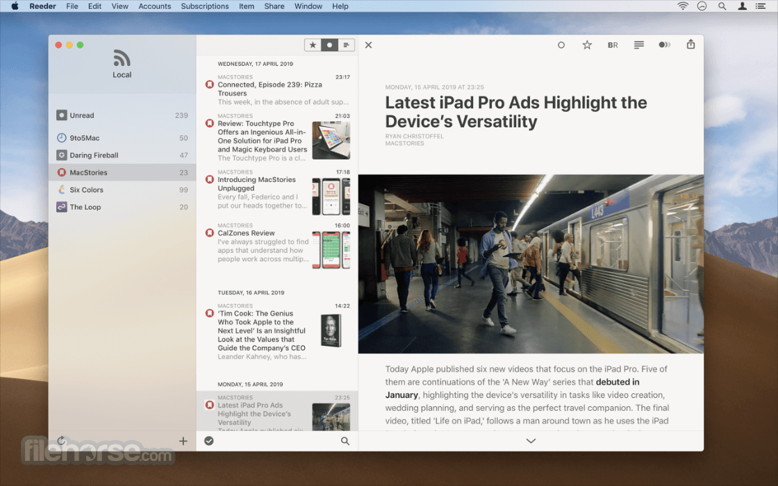 Reeder 畫面截圖 2