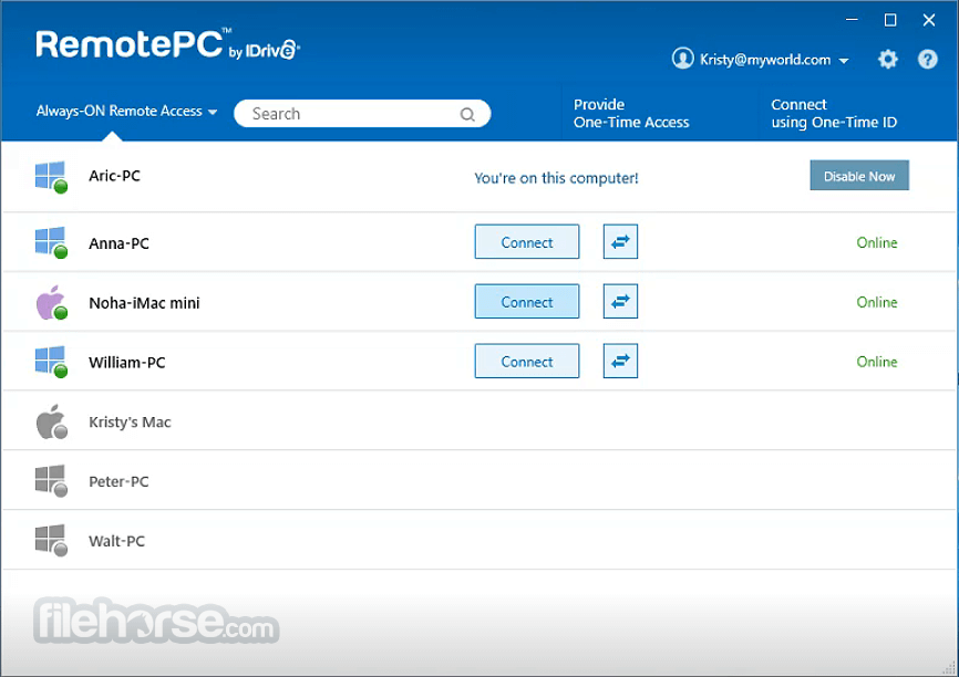RemotePC 畫面截圖 3