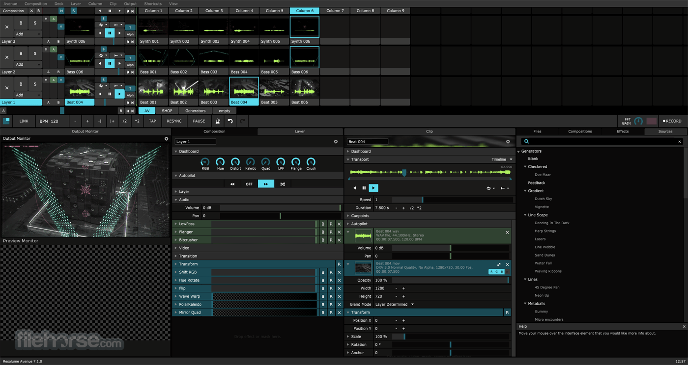 Resolume Arena 7.27.1 rev 畫面截圖 2