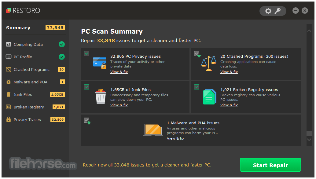 Restoro - PC Cleaner and Repair 畫面截圖 4