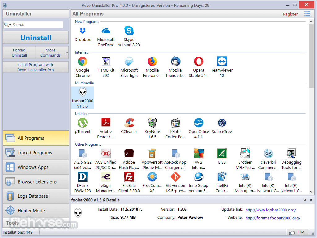 Revo Uninstaller Pro 畫面截圖 1