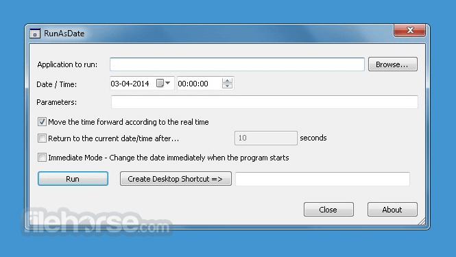RunAsDate 1.41 (64-bit) 畫面截圖 1