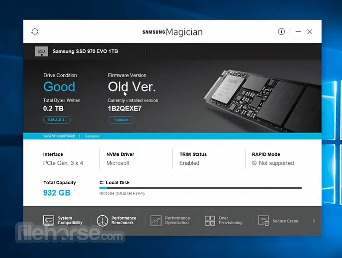 Samsung Magician 畫面截圖 1