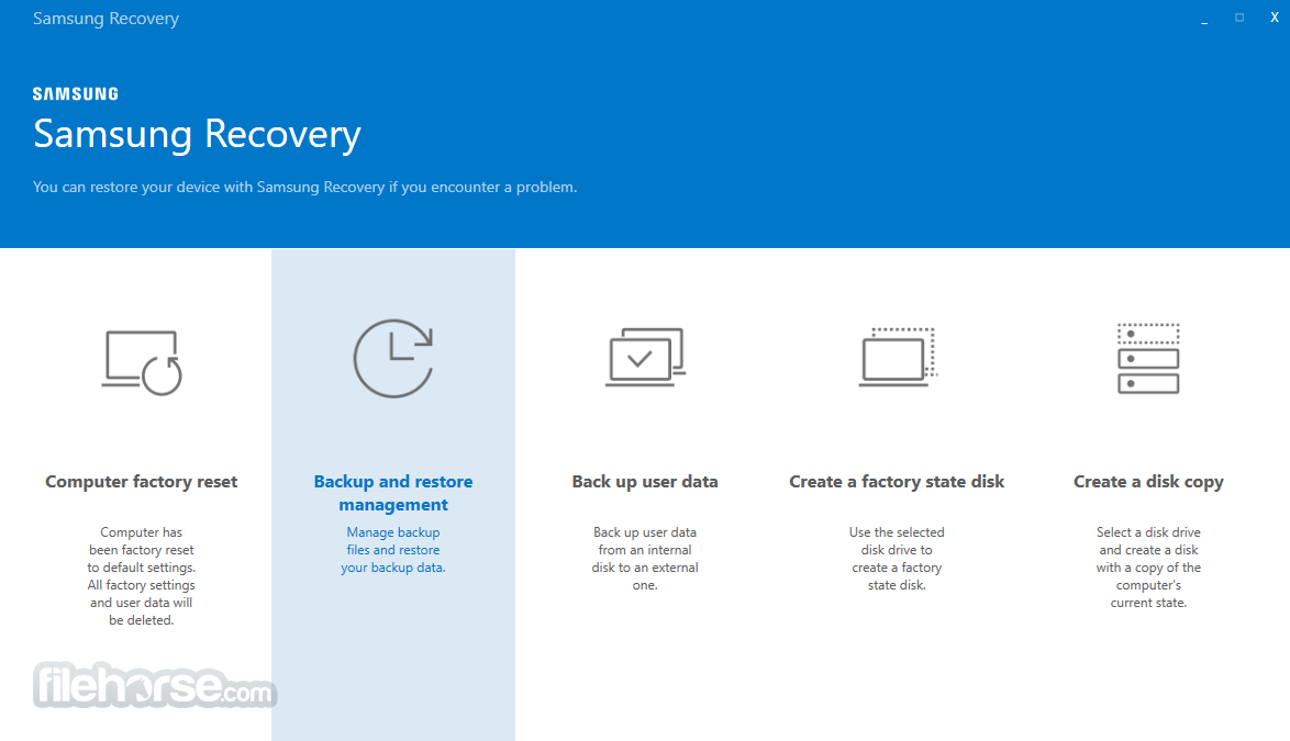 Samsung Recovery 畫面截圖 1